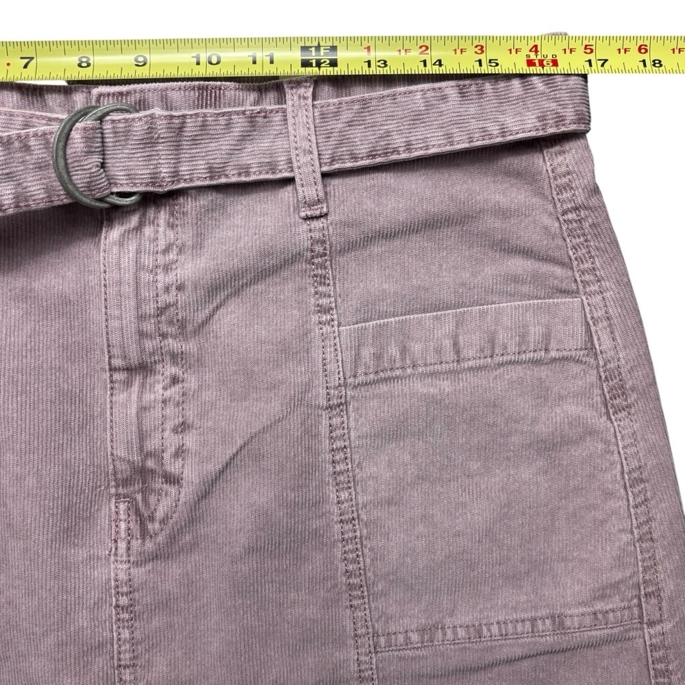 NWT American Eagle Lavender Corduroy Super Hi-Rise A-Line Mini Skirt Size 12/31 - Picture 5 of 11